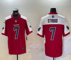 Nike Houston Texans #7 C.J. Stroud Red Thanksgiving F.U.S.E. Authentic stitched NFL jersey