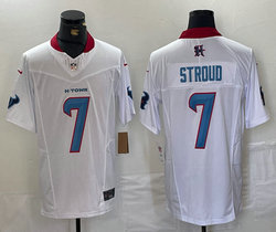 Nike Houston Texans #7 C.J. Stroud White F.U.S.E throwback NFL Jersey