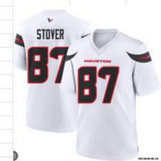 Nike Houston Texans #87 Cade Stover 2024 White Vapor Untouchable Authentic stitched NFL jersey