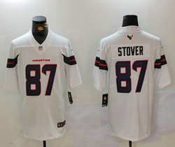 Nike Houston Texans #87 Cade Stover 2025 White Vapor Untouchable Authentic stitched NFL jersey