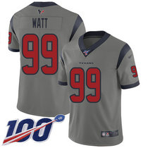 Nike Houston Texans #99 J.J. Watt 100th Season Inverted Legend Vapor Untouchable Limited Authentic Stitched NFL Jersey
