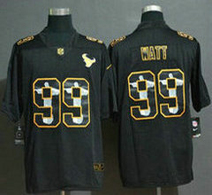 Nike Houston Texans #99 J.J. Watt Black Jesus Authentic NFL Jerseys