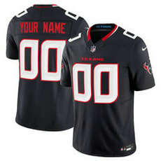 Nike Houston Texans Custom Navy 2024 F.U.S.E. Authentic stitched NFL jersey