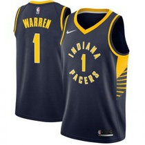 Nike Indiana Pacers #1 T.J. Warren Navy Game Authentic Stitched NBA Jersey