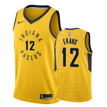 Nike Indiana Pacers #12 Tyreke Evans Gold Game Authentic Stitched NBA Jersey