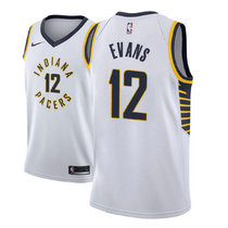 Nike Indiana Pacers #12 Tyreke Evans White Game Authentic Stitched NBA Jersey