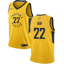 Nike Indiana Pacers #22 T. J. Leaf Gold Game Authentic Stitched NBA Jersey
