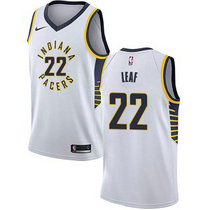 Nike Indiana Pacers #22 T. J. Leaf White Game Authentic Stitched NBA Jersey