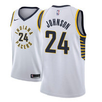Nike Indiana Pacers #24 Alize Johnson White Game Authentic Stitched NBA Jersey
