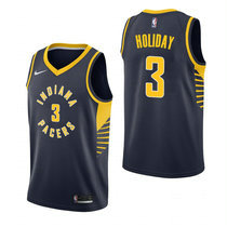 Nike Indiana Pacers #3 Aaron Holiday Navy Game Authentic Stitched NBA Jersey