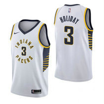 Nike Indiana Pacers #3 Aaron Holiday White Game Authentic Stitched NBA Jersey