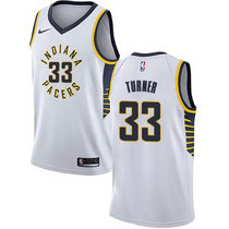 Nike Indiana Pacers #33 Myles Turner White Game Authentic Stitched NBA Jersey