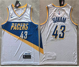 Nike Indiana Pacers #43 Pascal Siakam 2026 White City NBA Jersey