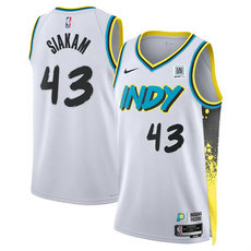 Nike Indiana Pacers #43 Pascal Siakam White 2024-25 City Stitched NBA Jersey
