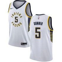 Nike Indiana Pacers #5 Edmond Sumner White Game Authentic Stitched NBA Jersey