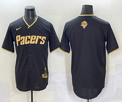 Nike Indiana Pacers Blank Black Joint Finals Patch baseball jerseys