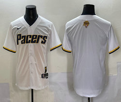 Nike Indiana Pacers Blank White Joint Finals Patch baseball jerseys