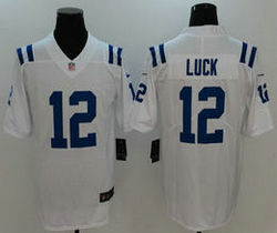 Nike Indianapolis Colts #12 Andrew Luck White Vapor Untouchable Limited Authentic Stitched NFL Jersey