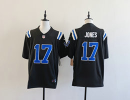Nike Indianapolis Colts #17 Daniel Jones Black Fashion F.U.S.E Authentic Stitched NFL Jersey
