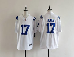 Nike Indianapolis Colts #17 Daniel Jones Blue Authentic Stitched NFL Jersey