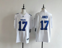 Nike Indianapolis Colts #17 Daniel Jones White Fashion Authentic Stitched NFL Jersey