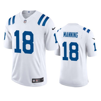 Nike Indianapolis Colts #18 Peyton Manning White Vapor Untouchable Authentic Stitched NFL Jersey