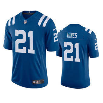 Nike Indianapolis Colts #21 Nyheim Hines Blue Vapor Untouchable Authentic Stitched NFL Jersey