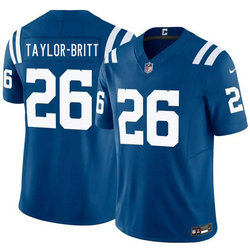 Nike Indianapolis Colts #26 Cam Taylor-Britt Blue 2026 Authentic Stitched NFL Jersey