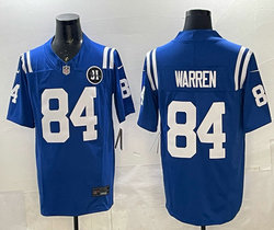 Nike Indianapolis Colts #28 Jonathan Taylor Blue Jim Irsay Patch Football Jersey