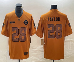 Nike Indianapolis Colts #28 Jonathan Taylor Brown Salute To Service Authentic Stitched NFL Jersey