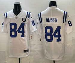 Nike Indianapolis Colts #28 Jonathan Taylor White Jim Irsay Patch Football Jersey