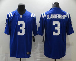 Nike Indianapolis Colts #3 Rodrigo Blankenship 2020 Blue Vapor Untouchable Authentic Stitched NFL Jersey