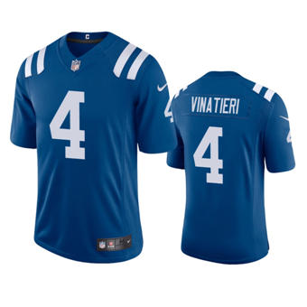 Nike Indianapolis Colts #4 Adam Vinatieri Blue Vapor Untouchable Authentic Stitched NFL Jersey