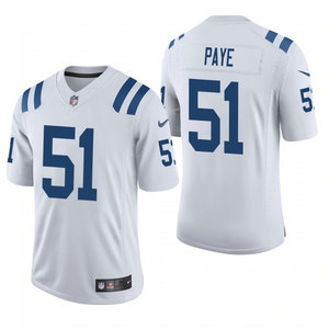 Nike Indianapolis Colts #51 Kwity Paye White 2021 NFL Draft Vapor Untouchable Limited Jersey