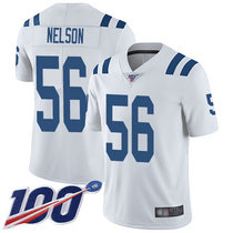 Nike Indianapolis Colts #56 Quenton Nelson 100th Season White Vapor Untouchable Authentic Stitched NFL Jersey