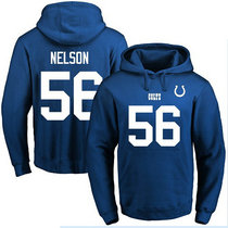 Nike Indianapolis Colts #56 Quenton Nelson Royal Blue Name & Number Pullover Hoodie