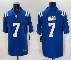 Nike Indianapolis Colts #7 Charvarius Ward Blue Vapor Stitched Football Jersey