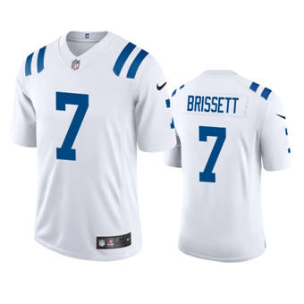 Nike Indianapolis Colts #7 Jacoby Brissett White Vapor Untouchable Authentic Stitched NFL Jersey