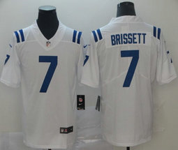 Nike Indianapolis Colts #7 Jacoby Brissett White Vapor Untouchable Authentic Stitched NFL Jersey