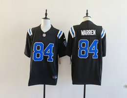 Nike Indianapolis Colts #84 Tyler Warren Black Fashion F.U.S.E Authentic Stitched NFL Jersey