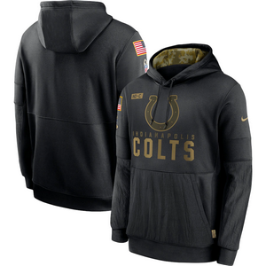 Nike Indianapolis Colts 2020 Black Salute to Service Pullover Hoodie