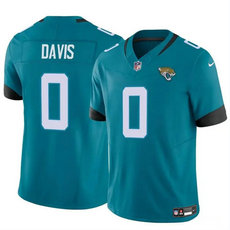 Nike Jacksonville Jaguars #0 Gabe Davis Teal 2023 F.U.S.E. Football Stitched Jersey