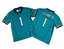 Nike Jacksonville Jaguars #1 Travis Etienne Jr Green Throwback F.U.S.E. Stitched Football Jersey