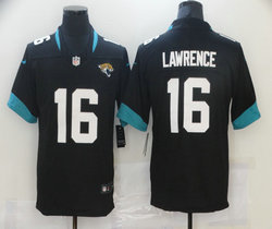 Nike Jacksonville Jaguars #16 Trevor Lawrence Black 2021 NFL Draft Vapor Untouchable Limited Jersey