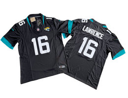 Nike Jacksonville Jaguars #16 Trevor Lawrence Black 2023 F.U.S.E. Stitched Football Jersey