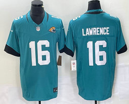 Nike Jacksonville Jaguars #16 Trevor Lawrence Green 2023 F.U.S.E. Vapor Untouchable Stitched Football Jersey