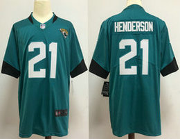 Nike Jacksonville Jaguars #21 C.J. Henderson Green Vapor Untouchable Authentic stitched NFL jersey