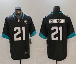 Nike Jacksonville Jaguars #21 John Henderson Black Vapor Untouchable Authentic stitched NFL jersey