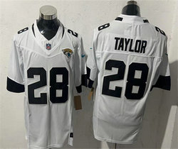 Nike Jacksonville Jaguars #28 Fred Taylor White Stitched NFL Jersey