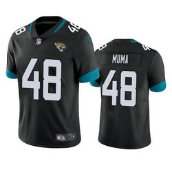 Nike Jacksonville Jaguars #48 Chad Muma Black Vapor Untouchable Authentic Stitched NFL Jersey